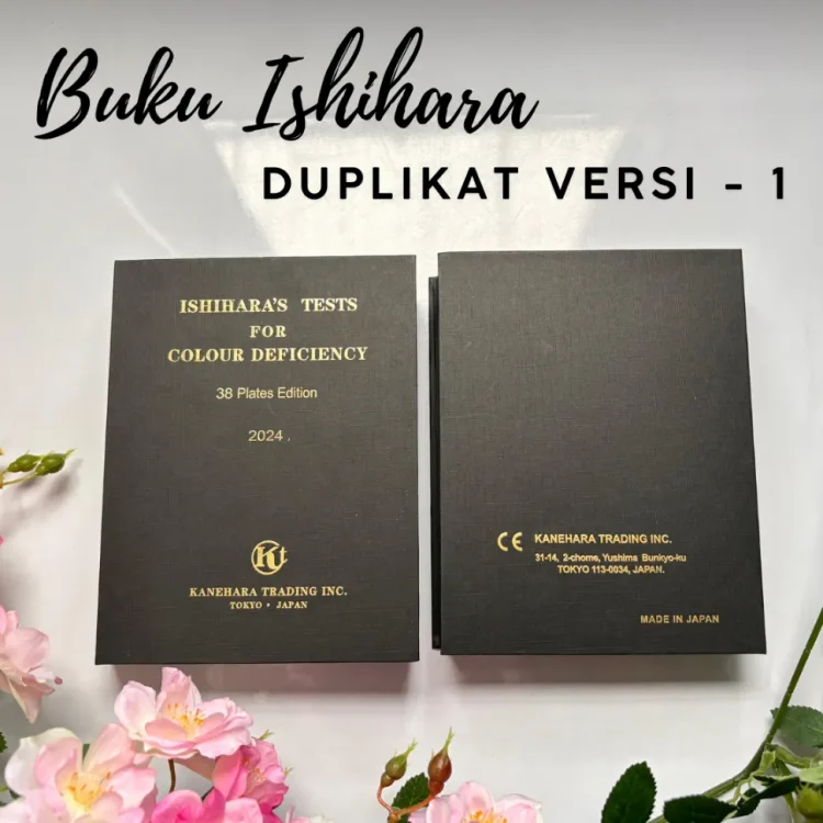 Buku Tes Buta Warna Isihara ishihara colour blindess 38 Plate