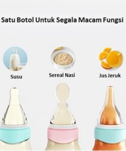 Alternative view of Botol Susu dan minum Bayi dot spoon multifungsi bahan silikon neck soft touch anti sedak
