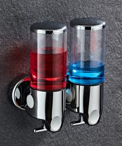 Dispenser Sabun mandi cair, shampo model Single atau Double Touch Soap Tipe Key Lock