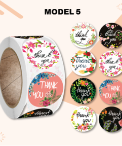 Stiker Label Thank You Untuk Segel Box Makanan Ukuran 2,5cm - Gambar 6