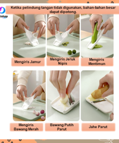 Pengiris Bawang Putih Merah Mini Parutan Manual Baja Tahan Karat - Gambar 9