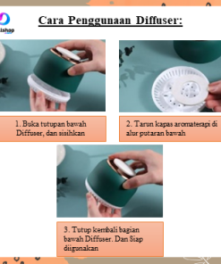 Diffuser Mesin Pengharum Pewangi Ruangan Aromaterapi USB Portabel Mini Tanpa Air - Gambar 2