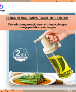 Botol Serbaguna Minyak Goreng Kecap Cuka Bahan Kaca PET 500ml Model Pump - Gambar 6