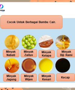 Botol Serbaguna Minyak Goreng Kecap Cuka Bahan Kaca PET 500ml Model Pump - Gambar 5
