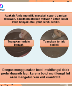 Botol Serbaguna Minyak Goreng Kecap Cuka Bahan Kaca PET 500ml Model Pump - Gambar 4