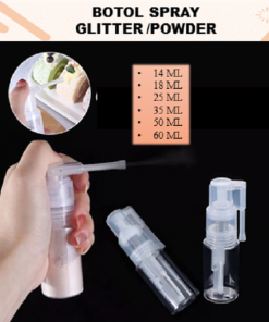 Botol Semprot Powder Bahan PET Travel Bottle
