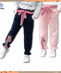 Alternative view of Celana Jogger Import Anak Perempuan Bahan 100% Katun Berkualitas Usia 2-8 tahun