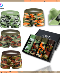 Celana Dalam Laki laki Boxer Pria Remaja Bahan Katun Motif Army Loreng Import