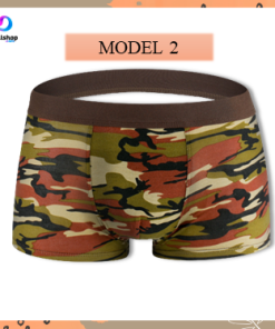 Celana Dalam Laki laki Boxer Pria Remaja Bahan Katun Motif Army Loreng Import - Gambar 6