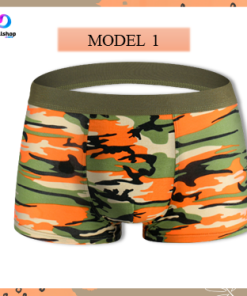 Celana Dalam Laki laki Boxer Pria Remaja Bahan Katun Motif Army Loreng Import - Gambar 5