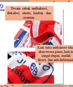 CD Laki laki Boxer Pria Remaja Bahan Ice Silk Nylon Motif Import - Gambar 4