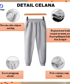 Celana Training Casual Pants Usia 6-15tahun - Gambar 4