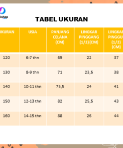 Celana Training Casual Pants Usia 6-15tahun - Gambar 5