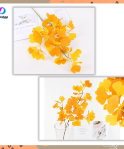 Daun Plastik Artificial Ginkgo Dekorasi Wedding Tanaman Palsu - Gambar 4