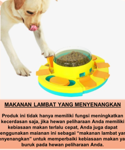 Tempat Makanan Hewan Peliharaan Anjing Kucing Mainan Puzzle Dog Puzzle Toys Increase IQ Interactive Pet Feeder - Gambar 3