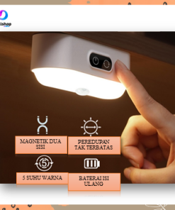 Alternative view of Lampu LED Sensor Gerak Magnetic Multifungsi 5 Warna Usb Charging