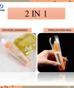 Gelas takar ukur untuk baking dengan klip plastik penjepit makanan kemasan bahan PS