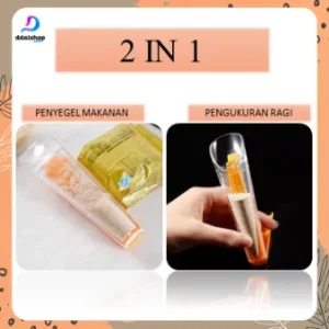 Gelas takar ukur untuk baking dengan klip plastik penjepit makanan kemasan bahan PS