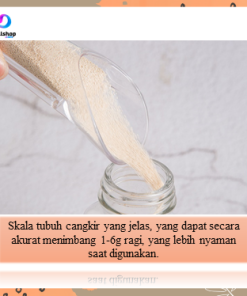 Alternative view of Gelas takar ukur untuk baking dengan klip plastik penjepit makanan kemasan bahan PS