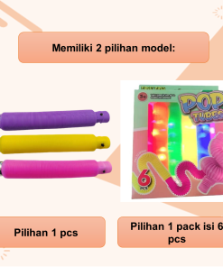Alternative view of Mainan Anak Viral Pop Light Glow In The Dark Pop Tube LED Warna Warni Fidget Toys