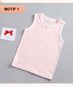 Kaos Dalam Anak Perempuan Bahan Katun Import Premiun Umur 4-9tahun - Gambar 5