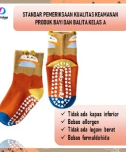 Alternative view of Kaos Kaki Anti Slip Anak Perempuan Laki laki Motif Lucu Import Kaus kaki Bermain Playground