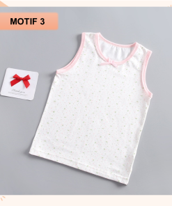 Kaos Dalam Anak Perempuan Bahan Katun Import Premiun Umur 4-9tahun - Gambar 7