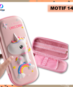 Kotak Pensil Anak Perempuan dan Laki-Laki 3D Karakter Bahan EVA Timbul Anti - Gambar 15