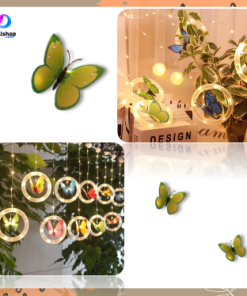 Lampu Led Tumblr Tirai Dekorasi Ruangan Motif Kupu-Kupu