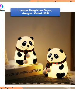 Alternative view of Lampu Tidur LED Panda Dekorasi Hias Kamar Tidur Bahan Silikon RGB