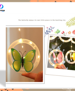 Lampu Led Tumblr Tirai Dekorasi Ruangan Motif Kupu-Kupu - Gambar 5
