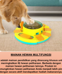 Tempat Makanan Hewan Peliharaan Anjing Kucing Mainan Puzzle Dog Puzzle Toys Increase IQ Interactive Pet Feeder - Gambar 6
