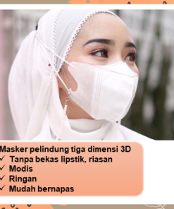 Masker Ducbill 4Ply Hijab dan Non Hijab Dewasa Import  50 Pc - Gambar 4