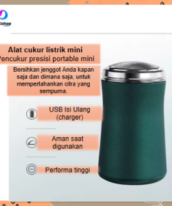 Alat Mesin Cukur Elektrik Mini Portable Pisau Electric Shaver USB Rechargeable - Gambar 7