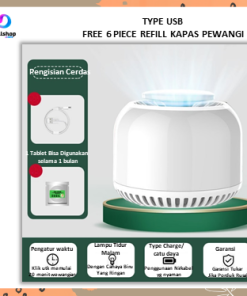 Diffuser Mesin Pengharum Pewangi Ruangan Aromaterapi USB Portabel Mini Tanpa Air - Gambar 10