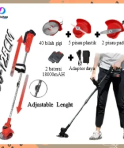 mesin pemotong rumput elektrik tanpa kabel portable