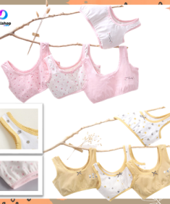 Bra Miniset Remaja Anak Perempuan BH Mini Set Tanpa Busa Bahan Katun Import
