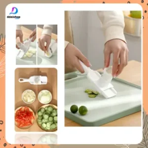 Pengiris Bawang Putih Merah Mini Parutan Manual Baja Tahan Karat