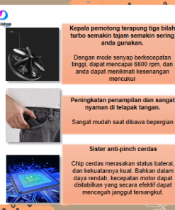 Alat Mesin Cukur Elektrik Mini Portable Pisau Electric Shaver USB Rechargeable - Gambar 5