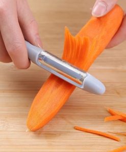 Pisau Pengupas Buah dan Sayuran Multifungsi 3 In 1 Stainless Steel - Gambar 5