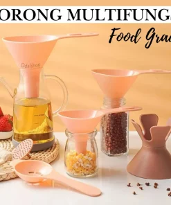 Corong Minyak Air Set Kombo Bahan Plastik PP Multifungsi Dan Pemisah Telur