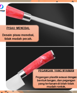 Pisau Dapur Serbaguna Stainless Steel Tajam - Gambar 5