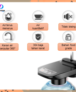 Pompa Galon Electric Air Minum Pencet Dudukan Gelas Food Grade Water Pump Rechargeable - Gambar 8