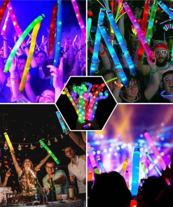 Mainan Anak Viral Pop Light Glow In The Dark Pop Tube LED Warna Warni Fidget Toys - Gambar 9