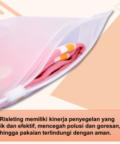 Plastik Pouch Kosmetik Make Up Transparan Zipper Bag Ziper Lock Serbaguna 20mikron - Gambar 6