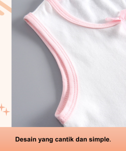 Kaos Dalam Anak Perempuan Bahan Katun Import Premiun Umur 4-9tahun - Gambar 3