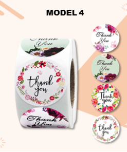 Stiker Label Thank You Untuk Segel Box Makanan Ukuran 2,5cm - Gambar 5