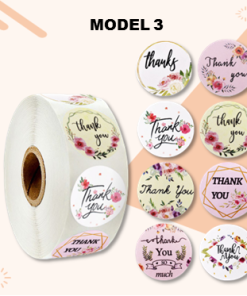 Stiker Label Thank You Untuk Segel Box Makanan Ukuran 2,5cm - Gambar 4