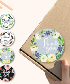 Stiker Label Thank You Untuk Segel Box Makanan Ukuran 2,5cm - Gambar 9