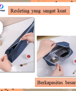 Pouch Make Up Wanita Import Serbaguna Bahan PU Lembut - Gambar 4